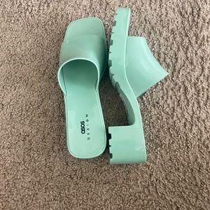 Mint Green Mules